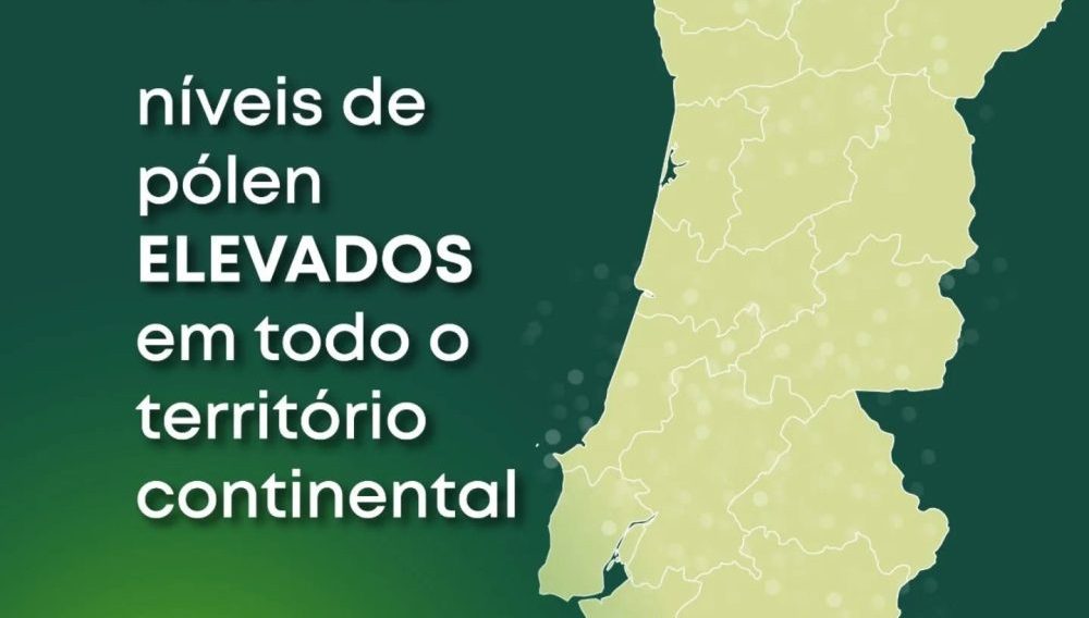 Níveis de pólen moderados a elevados em Portugal